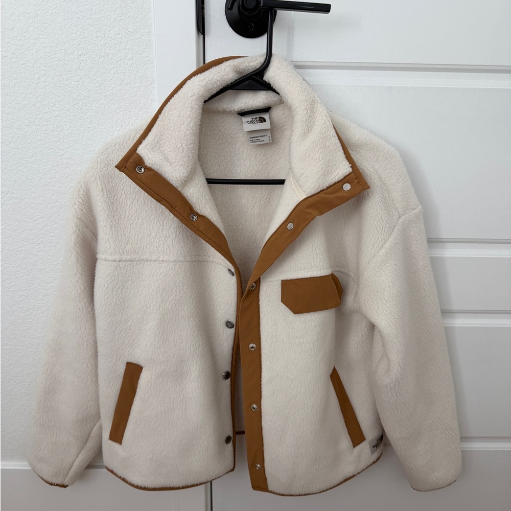 The North face Cream cragmont snap coat small - Picture 2 of 6